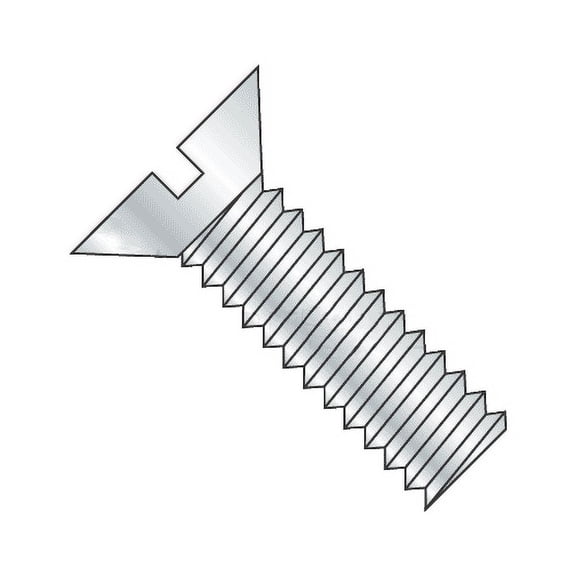 1/4-20 x 4" Machine Screws / Slotted / Flat Head / Steel / Zinc Plating (Quantity: 100 pcs)