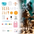 thumbnail image 1 of Mini juego de torno de cerámica para niños, juguetes artesanales hechos a mano con pintura de acuarela, pequeña máquina de rueda de arcilla para niñas, 1 of 8