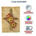 thumbnail image 5 of America Forever Fall Cross Garden Flag 12.5 x 18 inch Sunflower Wreath Double Sided Religious Cross Fall for Jesus Autumn Thanksgiving Holiday Farmhouse Seasonal Yard Outdoor Decoration, 5 of 5
