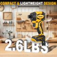 thumbnail image 4 of Destornillador de impacto inalámbrico MICWELL para batería Dewalt de 20 V como máximo, 4 of 7