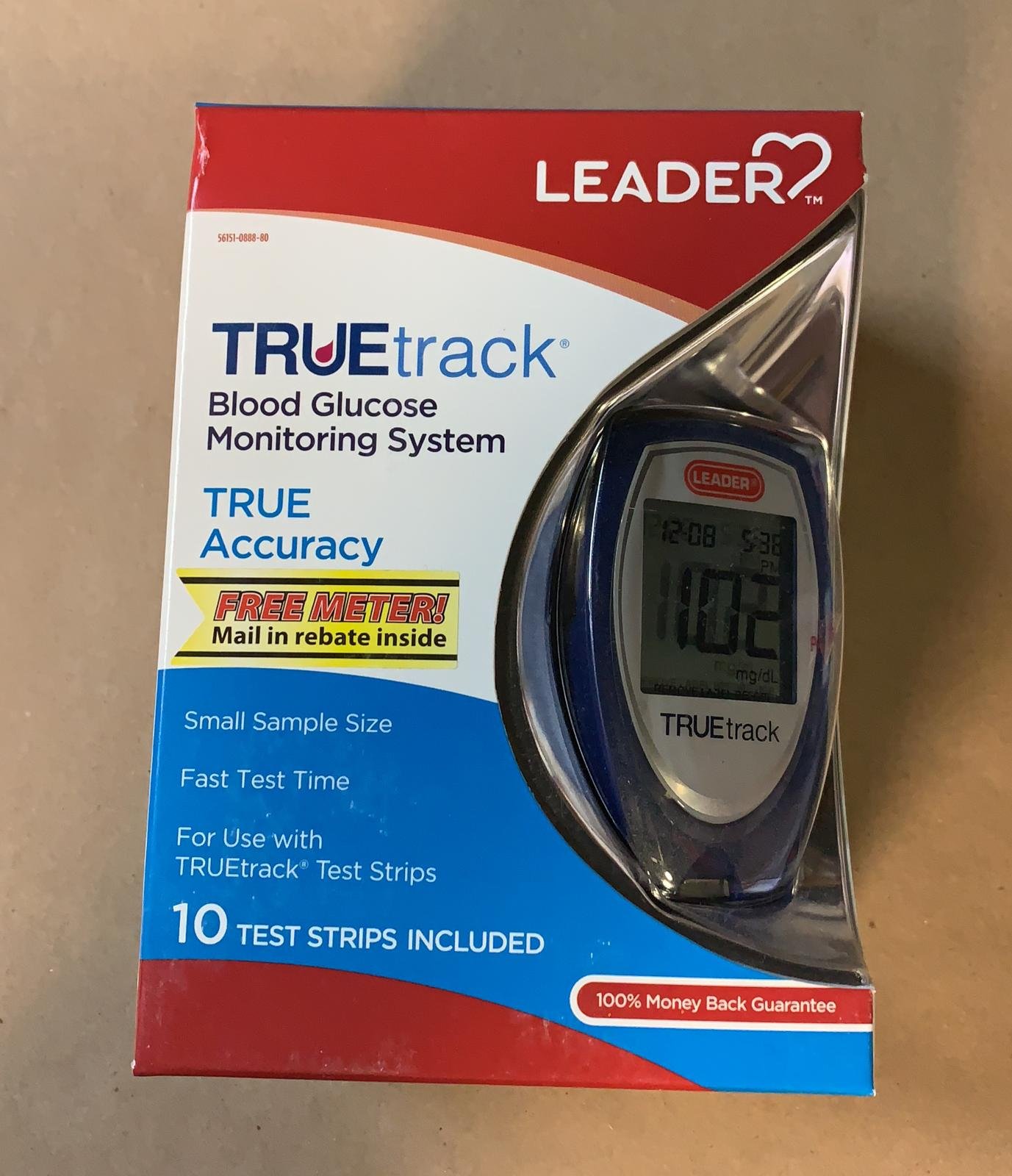 Leader True Track Blood Glucose Monitoring System, True Accuracy, 1 Ea