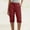 Red, variant on Women's Cargo Capri Pant Casual Loose-Fit Cuffed Hem Capris Pants Summer Cropped Pants, Zipper Fly with Pocket