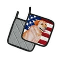 thumbnail image 2 of Caroline's Treasures Labrador Retriever Patriotic Pair of Pot Holders, 2 of 3