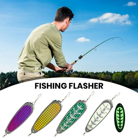 Yanerim 31g/14CM Fishing Spinner Blade Spoon Bait Offshore Trolling Reflective Metal Spoon Lure Bass Walleye Trout Spin Flasher Lure Fishing Rigs Accessories
