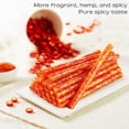 thumbnail image 2 of Spicy Strips - Spicy Gluten Latiao, Chinese Special Casual Snack Food, Made From Wheat/Chili/Spice, Low Sugar and Low Calories, Best Vegan, 78g (Pack of 2), 2 of 5