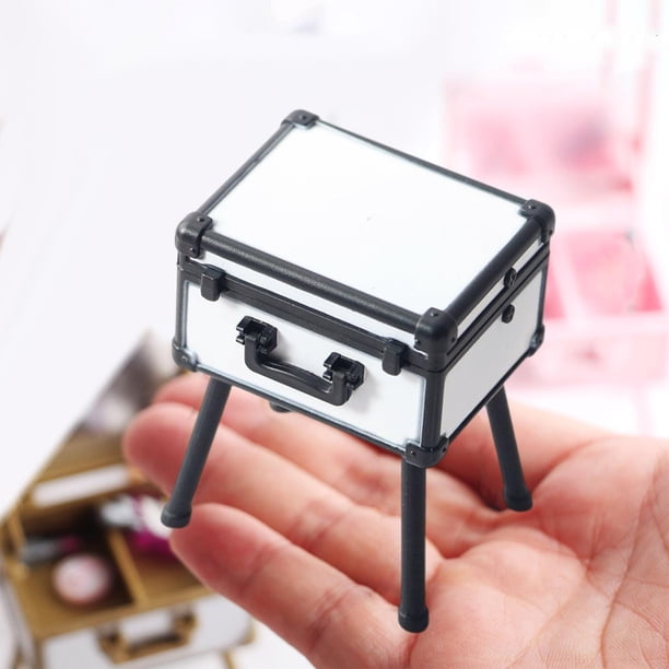 Estuche de Maquillaje Yotijar 12 Escala Blanco Neceser de Casa de Muñecas