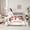 Grey Red, variant on Feelyou Cartoon Blue Snowman Twin Bedding Sets 7-Piece, Dreamy Winter Snowflake Bedding Comforter Set, Happy New Year Reversible Sheet Sets, Microfiber Bedroom Decor