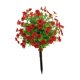 thumbnail image 5 of Flor de violeta artificial, estaca de jardín, arbustos de vegetación de imitación, planta artificial decorativa para bodas, al aire libre, exterior, rojo, 5 of 8