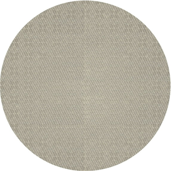Ahgly Company Machine Washable Indoor Round Transitional Khaki Green Area Rugs, 6' Round