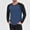 Blue, variant on Dolkfu Men's Shirts Casual Athletic Crew Neck T-Shirt Running Color Block Long Sleeve Mens Tees L