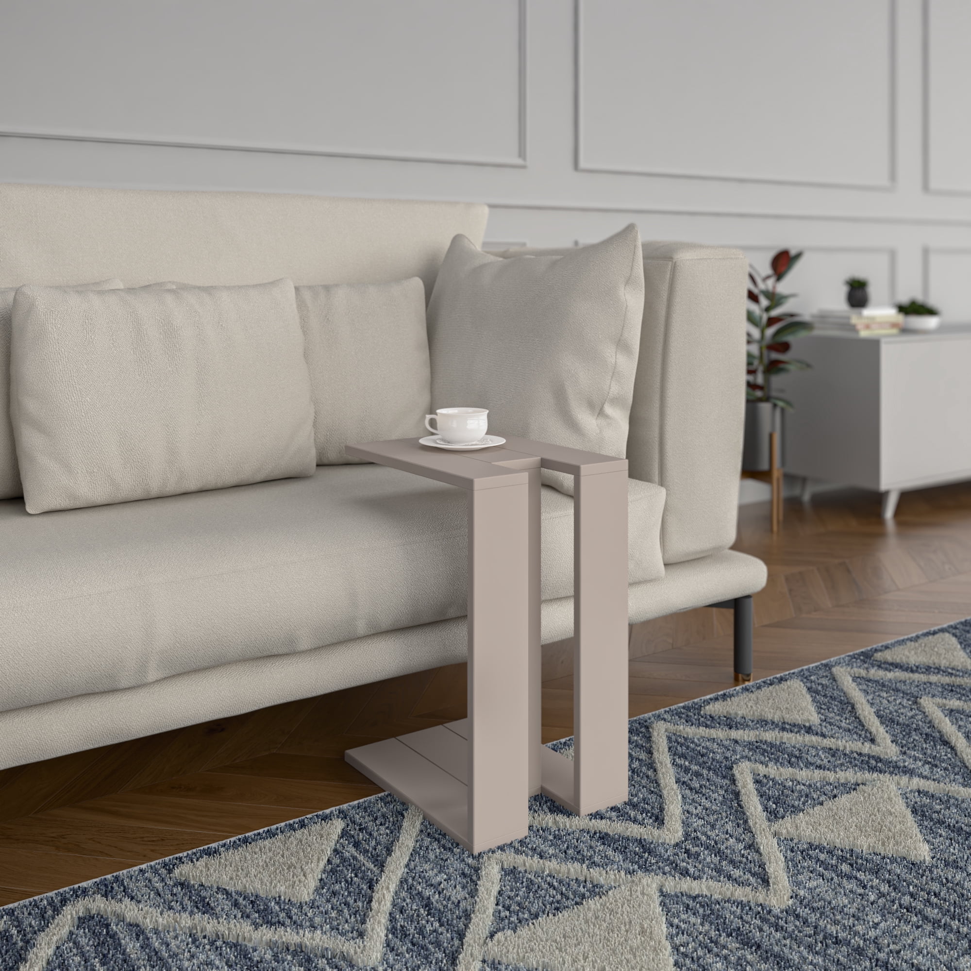 Ada Home Decor Furniture Light Mocha Stanley Modern Side Table