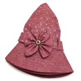 thumbnail image 5 of Women Summer Sun Hat for Elderly Mom Breathable Cotton Fabric Bow‑Decorated Bucket Hat Lightweight Outdoor UV‑Protection Fisherman Cap for Senior Ladies, 5 of 5