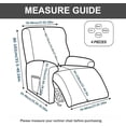 thumbnail image 4 of Recliner Slipcovers -Pieces Lazyboy Recliner Covers Recliner Couch Covers Recliner Chair Cover Non Slip Reclining Slipcovers with Storage Pockets Furniture Protector for Living Room, 4 of 7