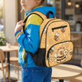 thumbnail image 2 of Pzuqiu Bee Capybara Toddler Backpack for Girls 4-6 Cute School Backpack Small 13.5 Inch Preschool School Bag for Kindergarten Mini Girls Kids Bookbag with Front Pocket, 2 of 7