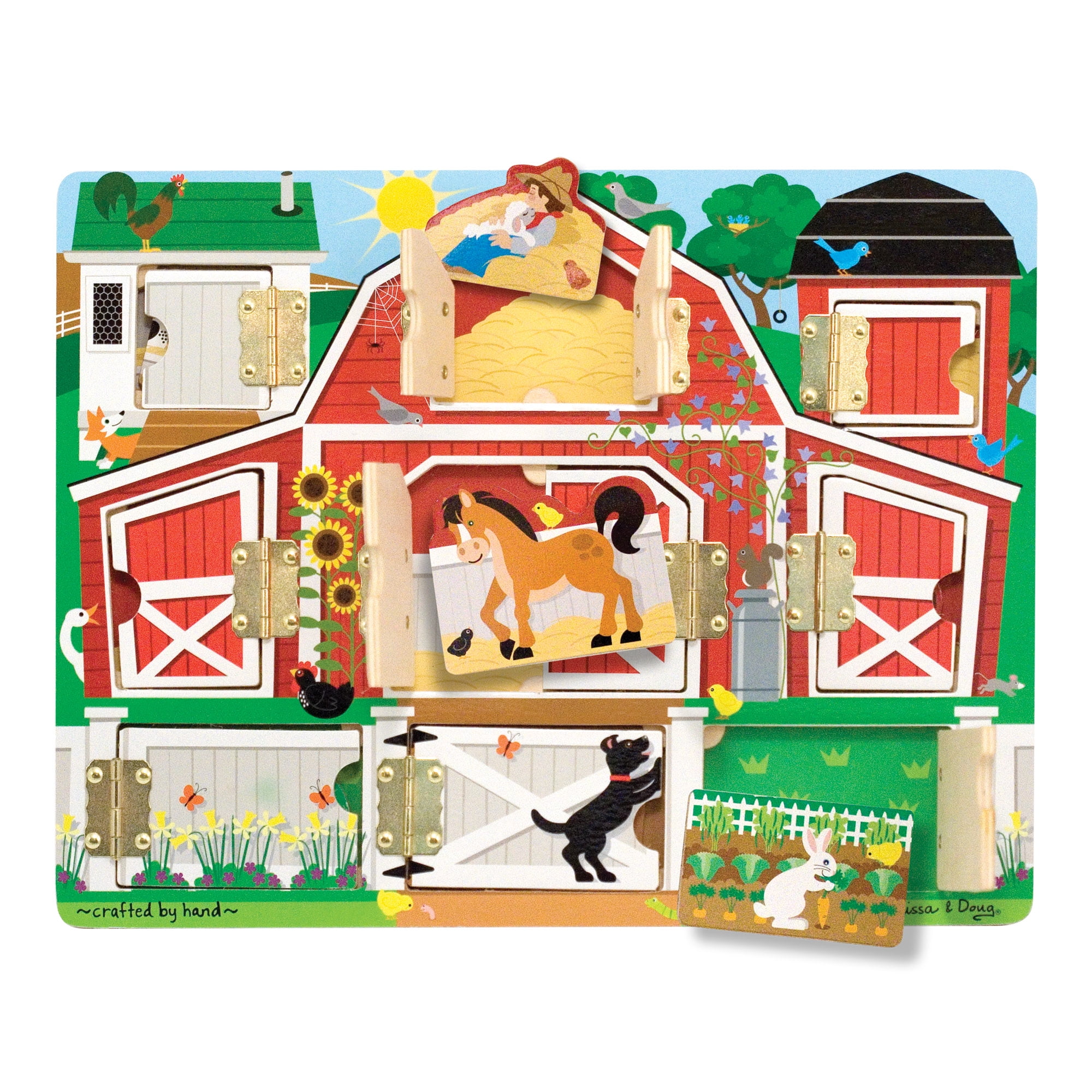 Melissa & Doug 20 Wooden Farm Magnets in a Box 