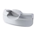 thumbnail image 1 of Embudo de sopa de silicona TPR con clip para ollas redondas, deflector de líquidos, herramienta de cocina gris, 1 of 9