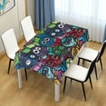 thumbnail image 7 of GZHJMY Owl Tablecloth, Rectangle Waterproof Washable Polyester Table Cover for Picnic Dinner Holiday Party Decor, 60 x 60 Inch, 7 of 7