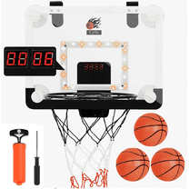 Cyfie Basketball Hoop Set for Kids,LED Light Basketball Hoop with Scoreboard,Christmas Gift for Boys and Girls,Deal on Sale Clearance