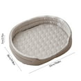 thumbnail image 3 of HomeDm Dog Bed for Medium Small Dogs, Round Washable Sleeping Puppy Bed, Orthopedic Pet Sofa Soft Calming Cat Beds Indoor Cats, Anti-Slip Bottom, 3 of 7