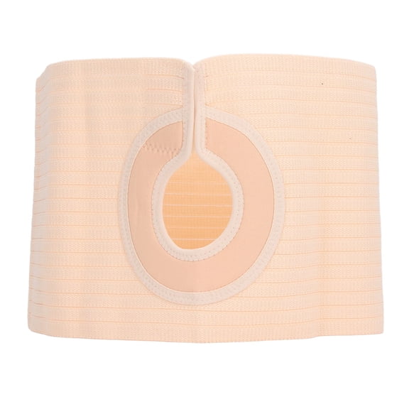 Ostomy Hernia Support Belt, Elastic Soft Breathable Ostomy Belt Breathable Abdomen Ostomy Hernia Support Belt with Pad for Men Women L