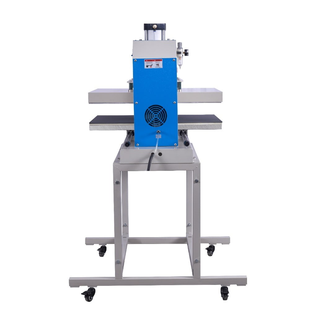 6000W Large Format Single Station Pneumatic Heat Press Machine, 24" x 32" Heat Plate, No Plug, Grey