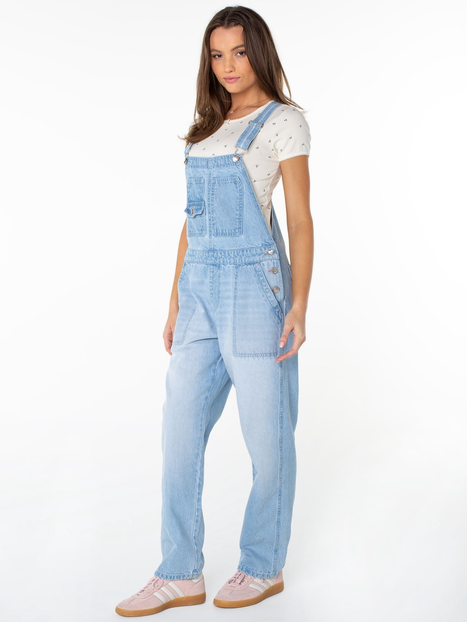 Celebrity Pink Women's Relaxed Boyfriend Overall, Sizes XS-XXXL