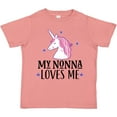 thumbnail image 3 of Inktastic My Nonna Loves Me Unicorn Girls Toddler T-Shirt, 3 of 5