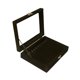 thumbnail image 5 of Caja de almacenamiento de collares, caja de almacenamiento de joyería de mesa con múltiples ganchos, caja para presentación de joyería con cerradura Negro S, 5 of 9