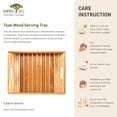 thumbnail image 5 of Teak Wood Serving Tray, 5 of 5