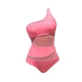 thumbnail image 2 of Traje de baño para mujer Traje de baño Copa acolchada Traje de baño 1 pieza Corte de rejilla suave 1 tiras SG Yuyangstore  Traje de baño de mujer, 2 of 8