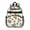 Strawberry and Leaf White Pattern, variant on Strawberry and Heart Pink Pattern Cute School Backpack Bag for School with Padded Back and Adjustable Shoulder Straps 15.25"x11.5"x5.25"