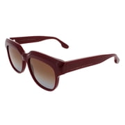 Victoria Beckham VB 604S Plastic Womens Square Sunglasses Burgundy 54mm Adult