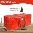 thumbnail image 4 of QQS 9 Ft Christmas Tree Storage Bag, Large Heavy Duty Artificial Tree Bag with Reinforced Handles and Dual Zippers, Waterproof Durable Storage Container for Xmas Trees (Red), 4 of 8