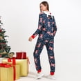 thumbnail image 6 of SYNPOS Family Matching Christmas Pajamas Set, Hooded Zippered Couple Matching Pajamas Set Onesies, 6 of 9
