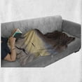 thumbnail image 6 of Horror Soft Flannel Fleece Blanket, Dark Soul from a Scary Movie on the Hills with Clouds and Flying Crows Print, Cozy Plush for Indoor and Outdoor Use, 50" x 60", Brown Mauve Beige, by Ambesonne, 6 of 6
