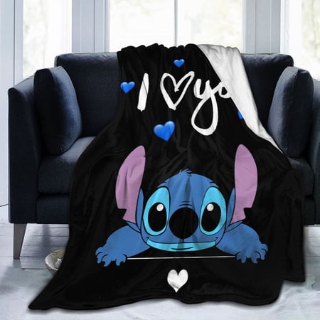 Stitch Blanket Stuff Lilo And Stitch Throw Blankets Bedding Anime Gifts for Girls Kids Adults All Season