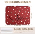 thumbnail image 2 of Valentines Day Dish Drying Mat 18x24 Inch Valentine Red Love Heart Drying Mats for Kitchen Counter Super Absorbent Microfiber Large Dish Drying Pad Heat Resistant Dish Draining Rack Mat, 2 of 7