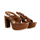 thumbnail image 2 of Sandalia Tacon de plataforma alto Mujer Flexi Piel 103707 Cafe Flexi Piel, 2 of 4