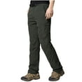 thumbnail image 2 of Puntoco Pantalones cargo de color sólido con bolsillos y cremallera, cintura elástica y largo completo para hombre, 2 of 9