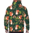 thumbnail image 3 of Bingfone Forest Squirrel Men's Drawstring Hoodie Long Sleeve Pocket Sweatshirts-X-Large, 3 of 6