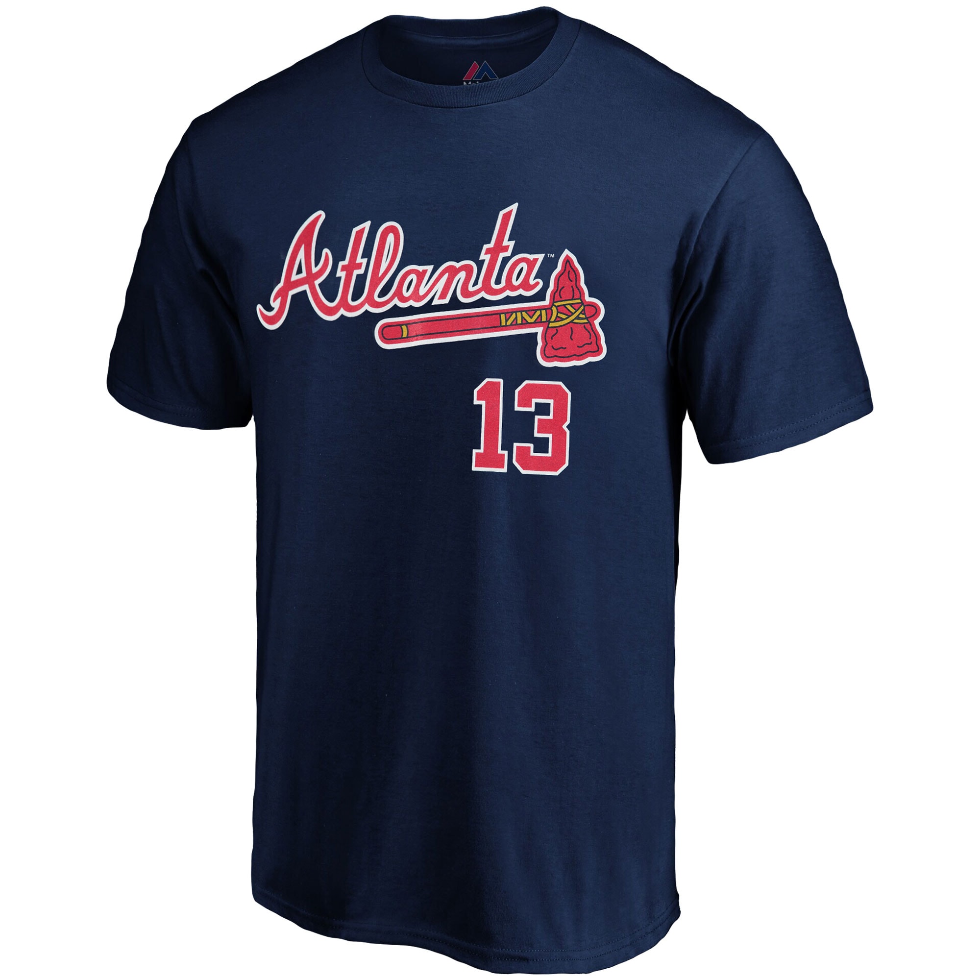 Atlanta Braves R Acuna Jr - MLB Player Men's Short Sleeve Crew Neck T-Shirt - image 2 of 3