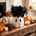 thumbnail image 6 of MMJ Ghost Decor Ghost Planter with Cut-Out Face, Matte Finish Sturdy Vase for Dried Flowers Fern Display Halloween Decor, 6 of 7