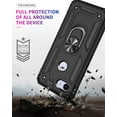 thumbnail image 2 of Pixel 3A Case, Extreme Protection Military Armor Dual Layer Protective Ring Kickstand Black, 2 of 5