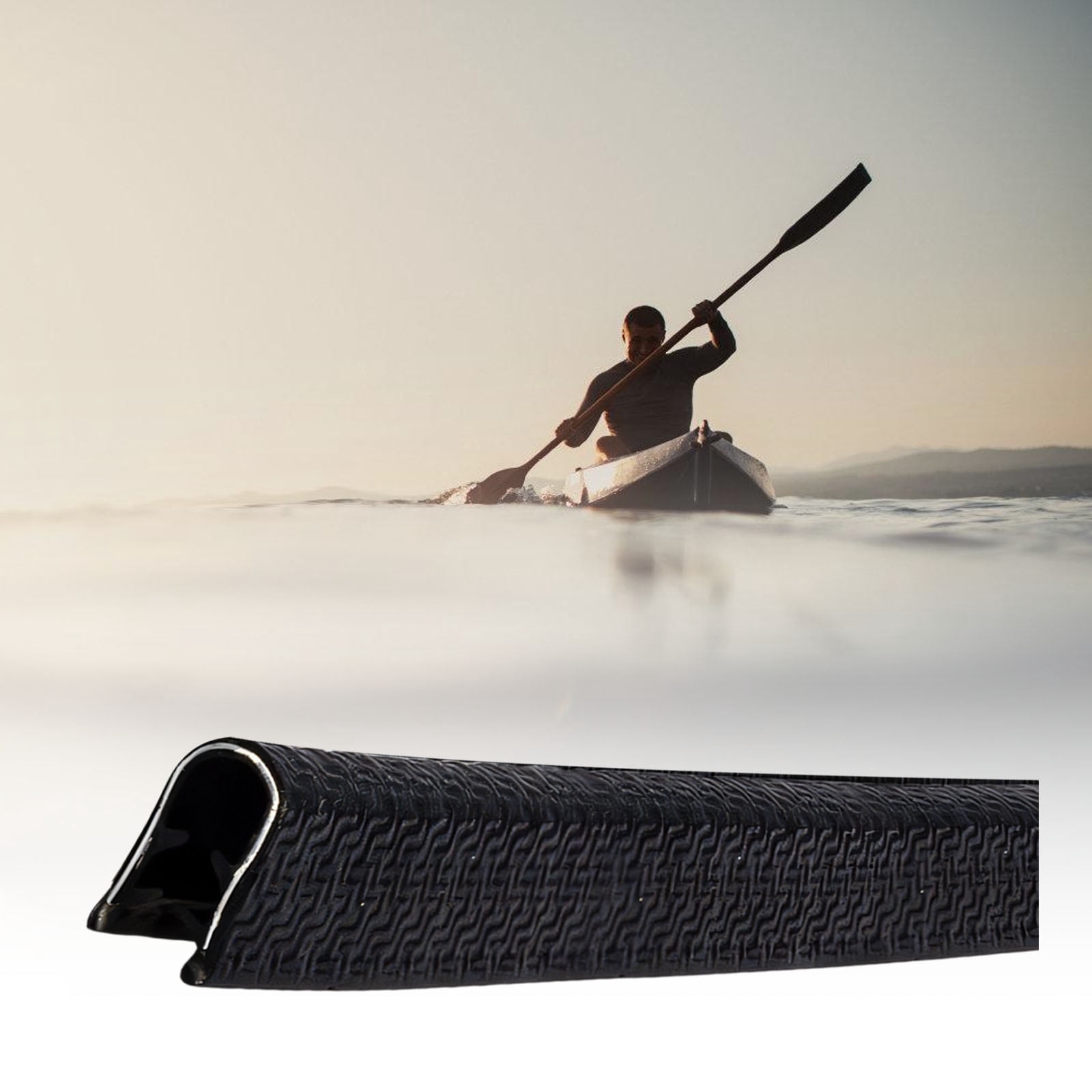 Flexible Kayak Paddle 1 Meter Long With Iron Reinforcement Prevents Scratches On Carbon