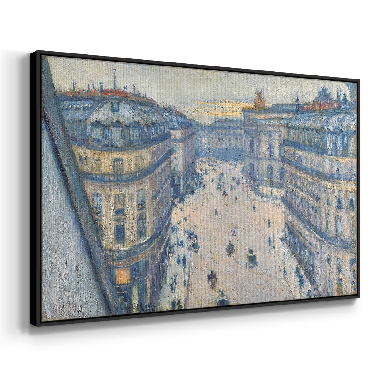 Vintage Landscape-CCXCII By Wexford Home Framed in Black Wood Gallery Wrapped Canvas 27 in. x 41 in.