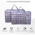 thumbnail image 4 of Extra Large Strong Laundry Storage Bag, Multipurpose Heavy Duty Rip Bags for Moving, Laundry, Shopping, Toy and Clothes Storage, Travel (Blue, 2PCS), 4 of 8