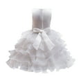 thumbnail image 3 of Xinhuaya Kids Girl Princess Pageant Dresses 3D Flower Tutu Holiday Party Wedding Prom Ball Gown Dresses 3-10 Y, 3 of 6