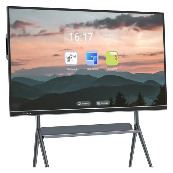 JYXOIHUB Smart TVs, 86'' 4K UHD Interactive Whiteboard, All in One Smartboard for Office, Digital Smart Whiteboard Built in Dual System  for Classroom