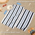 thumbnail image 2 of Jessy Home 4 Pack Black White Gray Oversized Beach Towel Set, 40"x70" Striped Beach Towels Super Absorbent Towels for Beach, Pool, 2 of 8