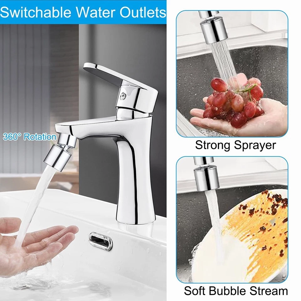 CIRCLE- Nsf Certified Faucet Aerator Cupc Certification 360° Swivel Kitchen Sink Aerator